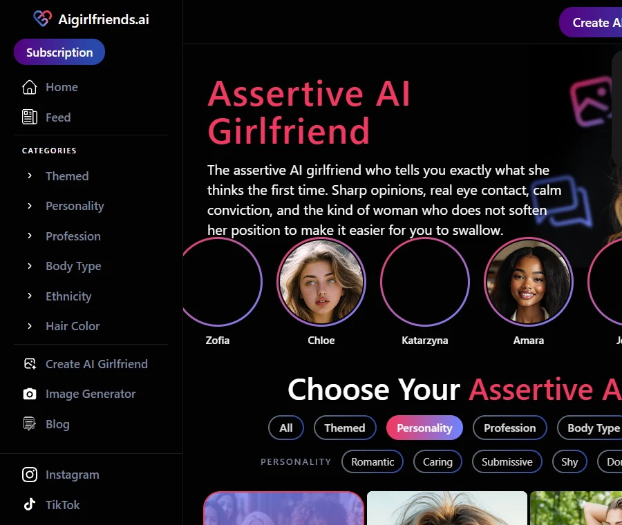 Source interface capture: Aigf Assertive